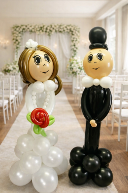 Brautpaar aus Ballons